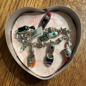 NEW-Vintage Brighton Shoe Charm Bracelet